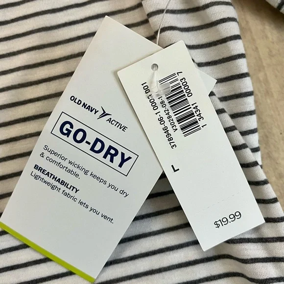 NWT- striped dri fit t-shirt - Picture 3 of 5